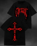 OversizedBlackT-shirtformenStreetwearTattooinspired3