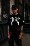 tattooinspiredoversizedblackt-shirtstreetwearthecaveapparelwebofdoom4