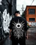 tattooinspiredoversizedblackt-shritstreetwearwatchongthecaveapparel_1of6